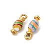 304 Stainless Steel Enamel Pendants STAS-K306-44G-2
