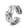 304 Stainless Steel Cuff Rings RJEW-M019-33P-1