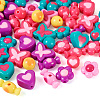  75Pcs 5 Style Opaque Acrylic/Resin Beads DIY-TA0004-29-3