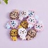 10Pcs 5 Styles Lion Silicone Beads JX652A-4