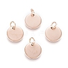 Ion Plating(IP) 304 Stainless Steel Charms EJEW-L238-03C-RG-1