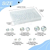 350Pcs 5 Styles Transparent Acrylic Beads MACR-FS0001-91-4
