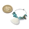 Natural Shell Wine Glass Charms AJEW-TA00019-5