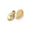 Real 14K Gold Plated 304 Stainless Steel Charms STAS-R005-09G-01-2