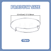 15Pcs Stainless Steel Adjustable Bangle Making BJEW-UN0001-64MS-3