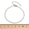 201 Stainless Steel Bulb Link Chains Chain Bracelets for Women BJEW-G767-01B-P-5