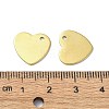 Ion Plating(IP) 201 Stainless Steel Charms X-STAS-H191-01C-G-3