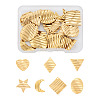 28Pcs 7 Style 304 Stainless Steel Pendants STAS-TA0004-75-10