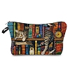 Asleep Cat Print Linen Cosmetic Zipper Pouches PW-WG7274F-06-1