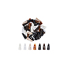 42Pcs 7 Colors Resin Buttons BUTT-GA0001-23-8