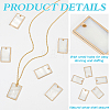 6Pcs Natural Freshwater Shell Pendants BSHE-BC0001-20B-4