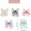 CHGCRAFT 30Pcs 5 Colors Handmade Polyester Organza Bowknot Ornament Accessories DIY-CA0004-79-2