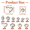 100Pcs 10 Style Acrylic Pendants FIND-TA0002-61-4
