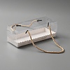 Portable Transparent Plastic Swiss Cake Roll Sandwich Holder Box CON-WH0095-13A-1