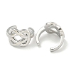 Brass Cuff Earrings EJEW-C104-054P-2