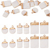 Electroplate Natural Freshwater Shell Pendants SHEL-TA0001-05-1