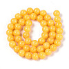 Dyed Natural Mashan Jade Round Beads Strands G-T139-8mm-67A-3