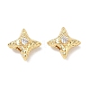 Brass Micro Pave Clear Cubic Zirconia Beads CU-CBA91C0-02G-1
