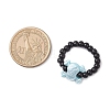 Acrylic Skull Stretch Rings RJEW-JR00927-01-3