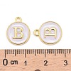 Golden Plated Alloy Charms LS-ENAM-S118-01B-3