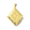 Brass Locket Pendants KK-Q066-26G-1