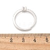 S925 Sterling Silver Adjustable Letter Rings for Women RJEW-M068-01P-K-3