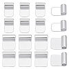 18Pcs 2 Styles Rack Plating Brass Glue-on Flat Pad Bails KK-AR0001-80C-1