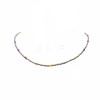 Glass Seed Beaded Necklaces for Women NJEW-JN04228-4