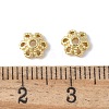 Flower Brass Bead Caps KK-F892-34G-01-2