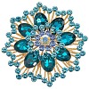 Flower Alloy Rhinestone Brooches for Backpack Clothes JEWB-WH20011-02E-1