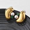 304 Stainless Steel Stud Earrings EJEW-R020-01G-02-2