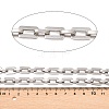 201 Stainless Steel Rectangle Link Chains CHS-F024-03B-P-2