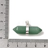 Natural Green Aventurine Double Terminal Pointed Pendants G-NH0001-15P-04-3