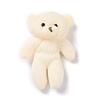 PP Cotton Mini Animal Plush Toys Bear Pendant Decoration HJEW-C002-04-1