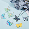 SUNNYCLUE DIY 3D Butterfly Dangle Earring Making Kit DIY-SC0020-03-5