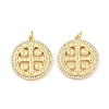 Brass Micro Pave Cubic Zirconia Pendants KK-E091-08G-1