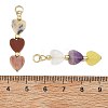 Natural & Synthetic Mixed Gemstone Pendants PALLOY-JF05724-01-3