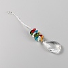 Chakra Theme Faceted Glass Big Pendant Decoration DIY-WH0325-71-2