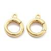 Rack Plating Brass Spring Gate Rings KK-H449-58G-02-NR-1