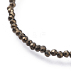 Natural Pyrite Bead Bracelets BJEW-JB04555-02-2