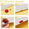 32 Sets 8 Colors Polyester Covered Iron Buttons BUTT-BC0001-12B-4