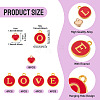 32Pcs 5 Styles Golden Plated Alloy Enamel Charms ENAM-TA0003-13B-3