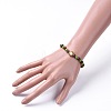Natural Rosewood Beads Stretch Bracelets BJEW-JB04662-02-4