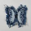 Polyester Denim Butterfly Patches FB-FZC8B93-01-1