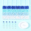 100Pcs 4 Colors Spray Painted ABS Plastic Imitation Pearl Beads OACR-FS0002-09B-9