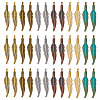 SUNNYCLUE 120Pcs 6 Colors Tibetan Style Alloy Pendants FIND-SC0003-75-1