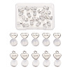 20Pcs 2 Styles Silicone Ear Nuts FIND-TA0001-47B-1