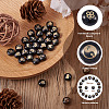 32Pcs 16 Style Handmade Lampwork Beads LAMP-CD0001-18-4