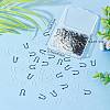 200Pcs 2 Colors Plastic Earring Hooks KY-SC0001-67-6