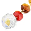 4Pcs 4 Styles Glass Octagonal Bead Hanging Suncatchers HJEW-JM02215-02-5